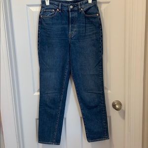 High rise mom jeans